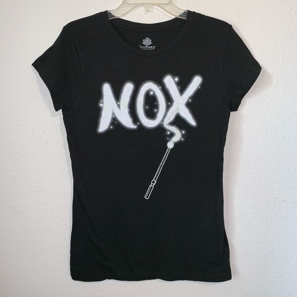 Teefury Harry Potter Nox Lumos T Shirt Glow Dark Wizarding World Fantastic Beast - Picture 1 of 5